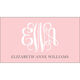Pink Script Monogram Luggage Tags Image 3 of 3